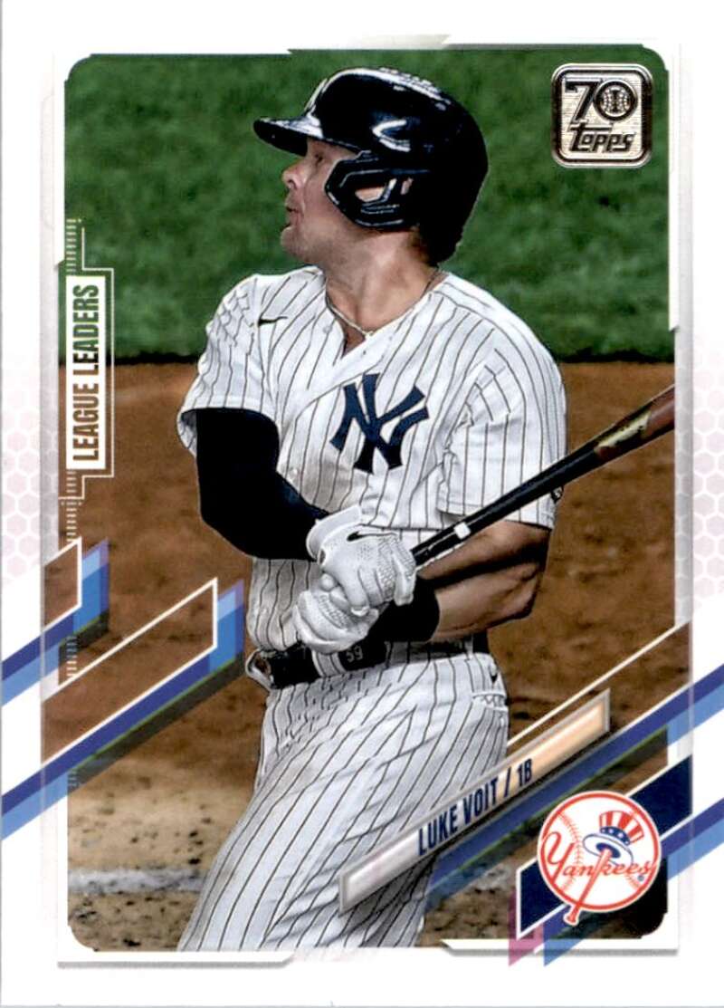 2021 Topps Baseball #252 Luke Voit New York Yankees Image 1