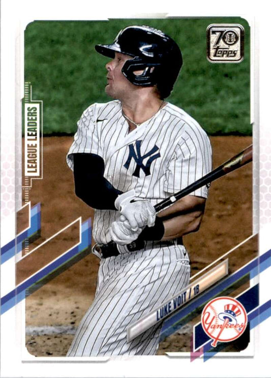 2021 Topps Baseball  #252 Luke Voit  New York Yankees  Image 1