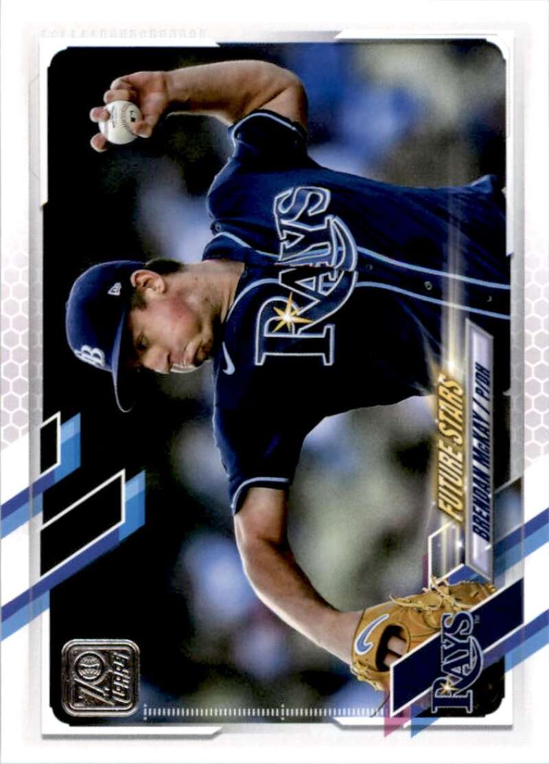 2021 Topps Baseball #257 Brendan McKay Tampa Bay Rays Image 1