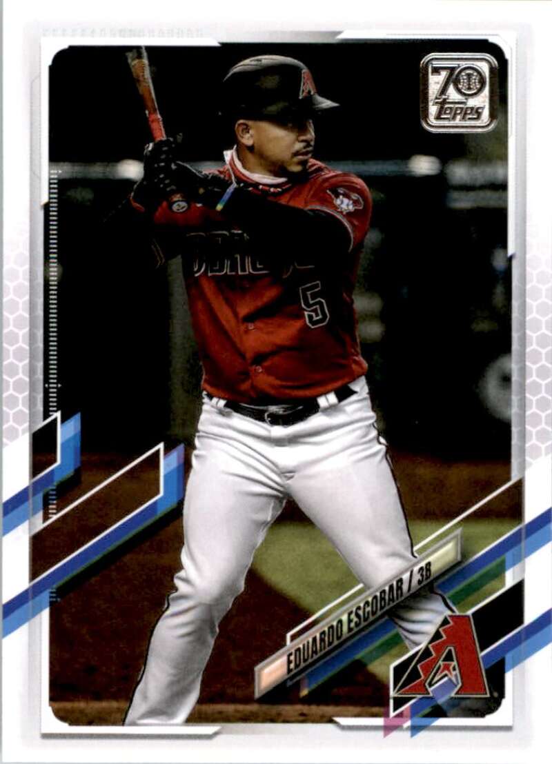 2021 Topps Baseball #260 Eduardo Escobar Arizona Diamondbacks Image 1