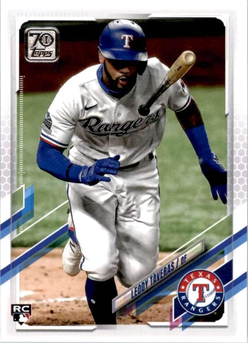 2021 Topps Baseball #264 Leody Taveras RC Rookie Texas Rangers Image 1