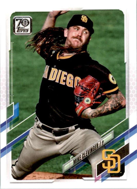 2021 Topps Baseball  #265 Mike Clevinger  San Diego Padres  Image 1