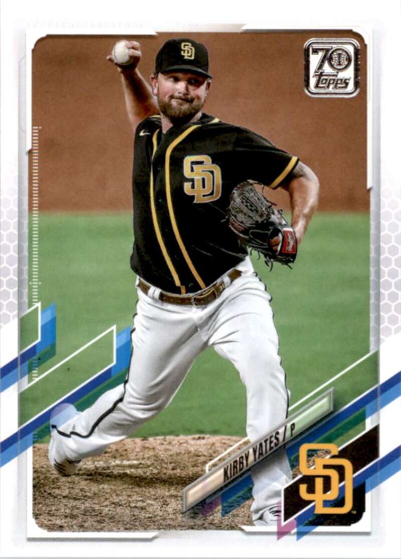 2021 Topps Baseball #267 Kirby Yates San Diego Padres Image 1