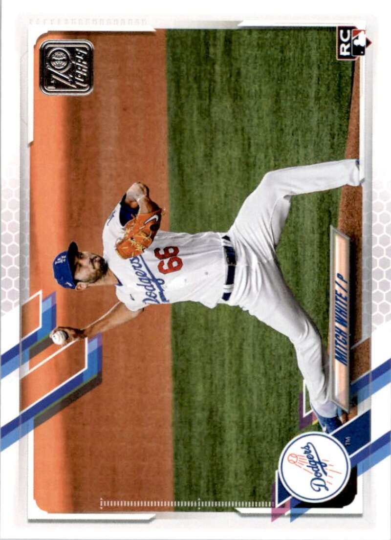 2021 Topps Baseball #270 Mitch White RC Rookie Los Angeles Dodgers Image 1