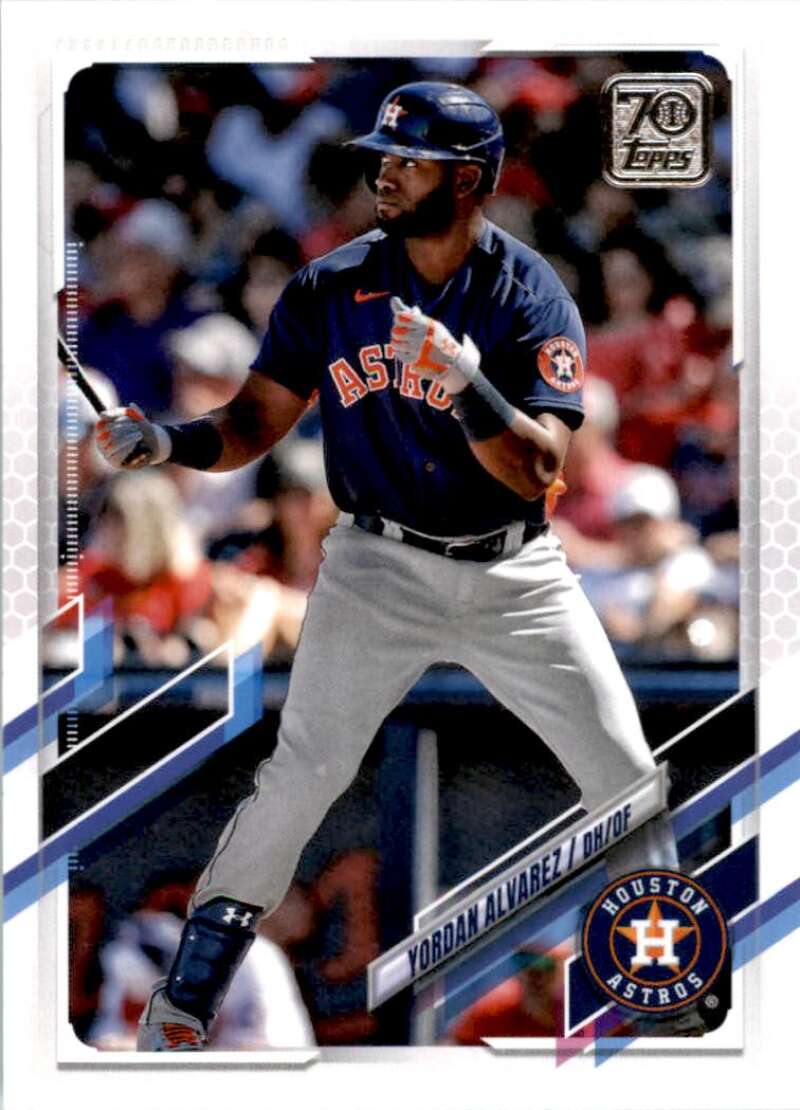 2021 Topps Baseball #300 Yordan Alvarez Houston Astros Image 1