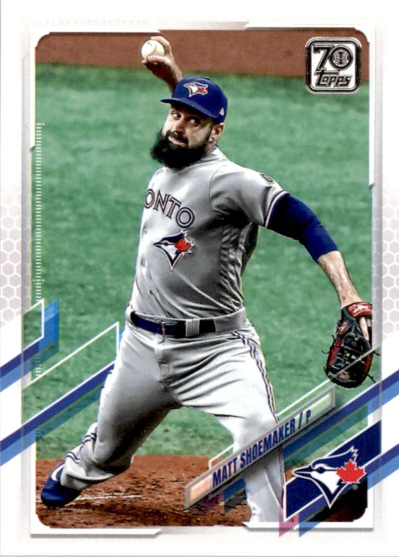 2021 Topps Baseball #313 Matt Shoemaker Toronto Blue Jays Image 1
