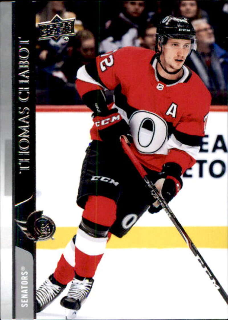 2020-21 Upper Deck Hockey #379 Thomas Chabot Ottawa Senators Image 1