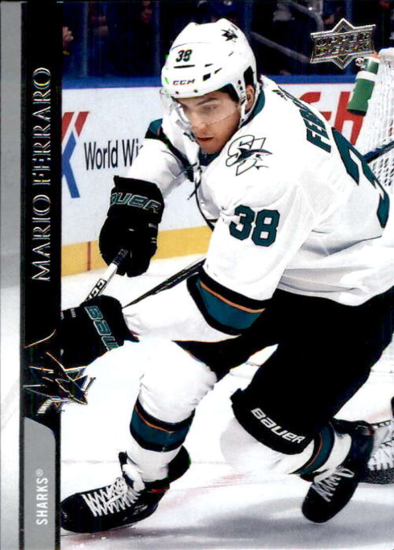 2020-21 Upper Deck Hockey #398 Mario Ferraro San Jose Sharks Image 1
