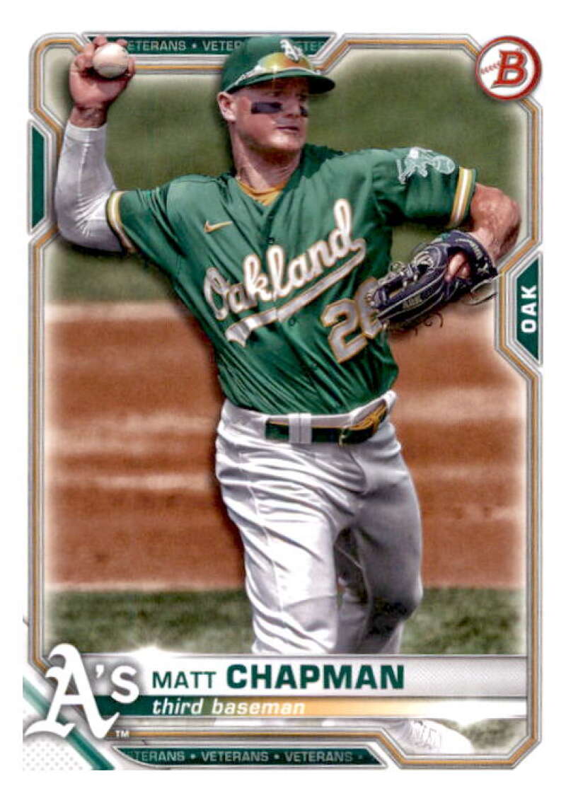 2021 Bowman #37 Matt Chapman Oakland Athletics V91855 Image 1
