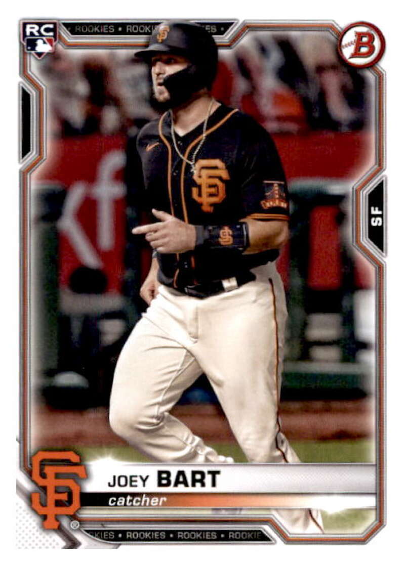 2021 Bowman #51 Joey Bart RC Rookie San Francisco Giants V91866 Image 1