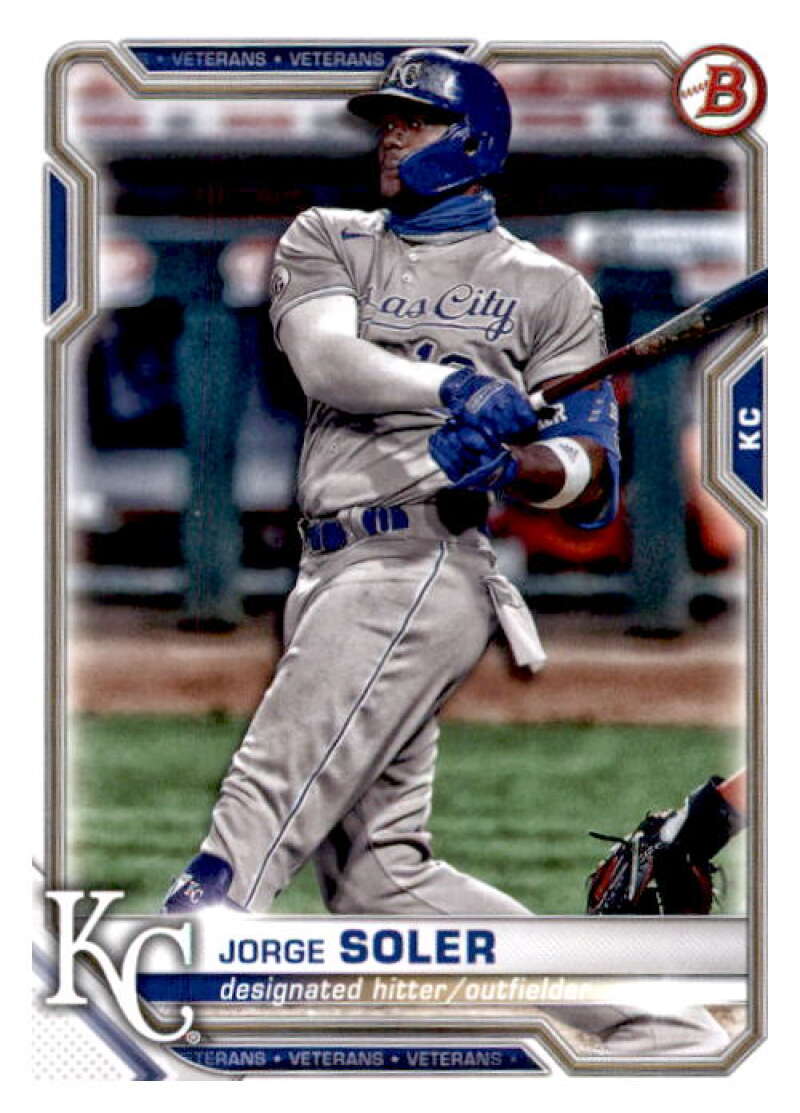 2021 Bowman #54 Jorge Soler Kansas City Royals V91869 Image 1