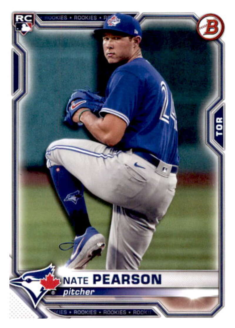 2021 Bowman #59 Nate Pearson RC Rookie Toronto Blue Jays V91873 Image 1