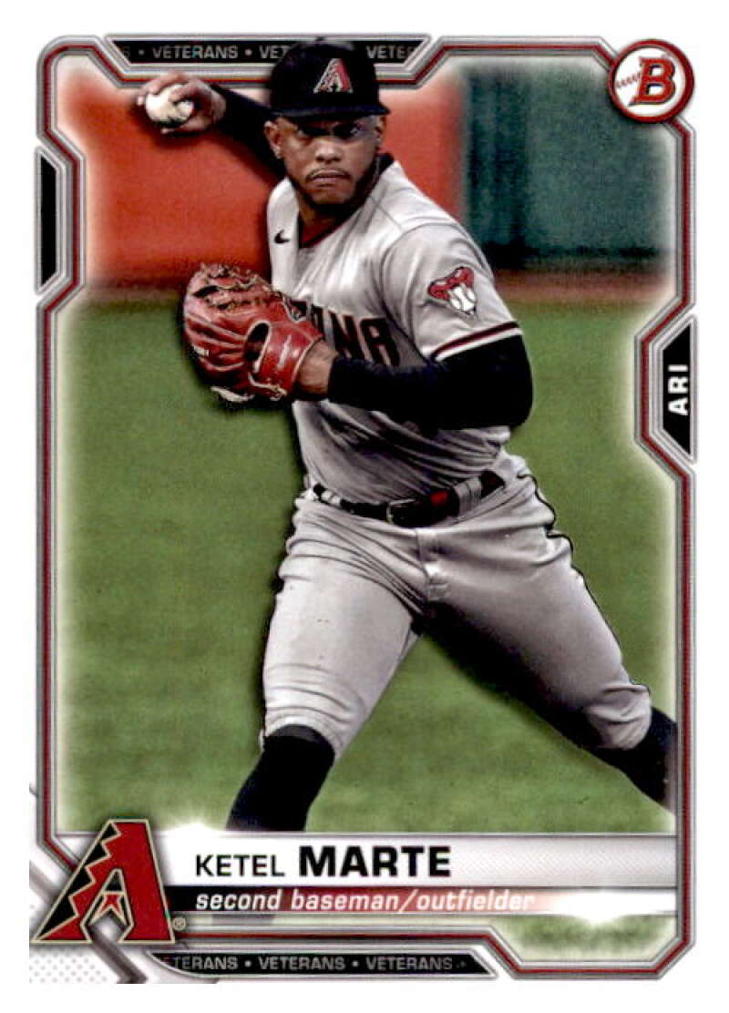 2021 Bowman #63 Ketel Marte Arizona Diamondbacks V91877 Image 1