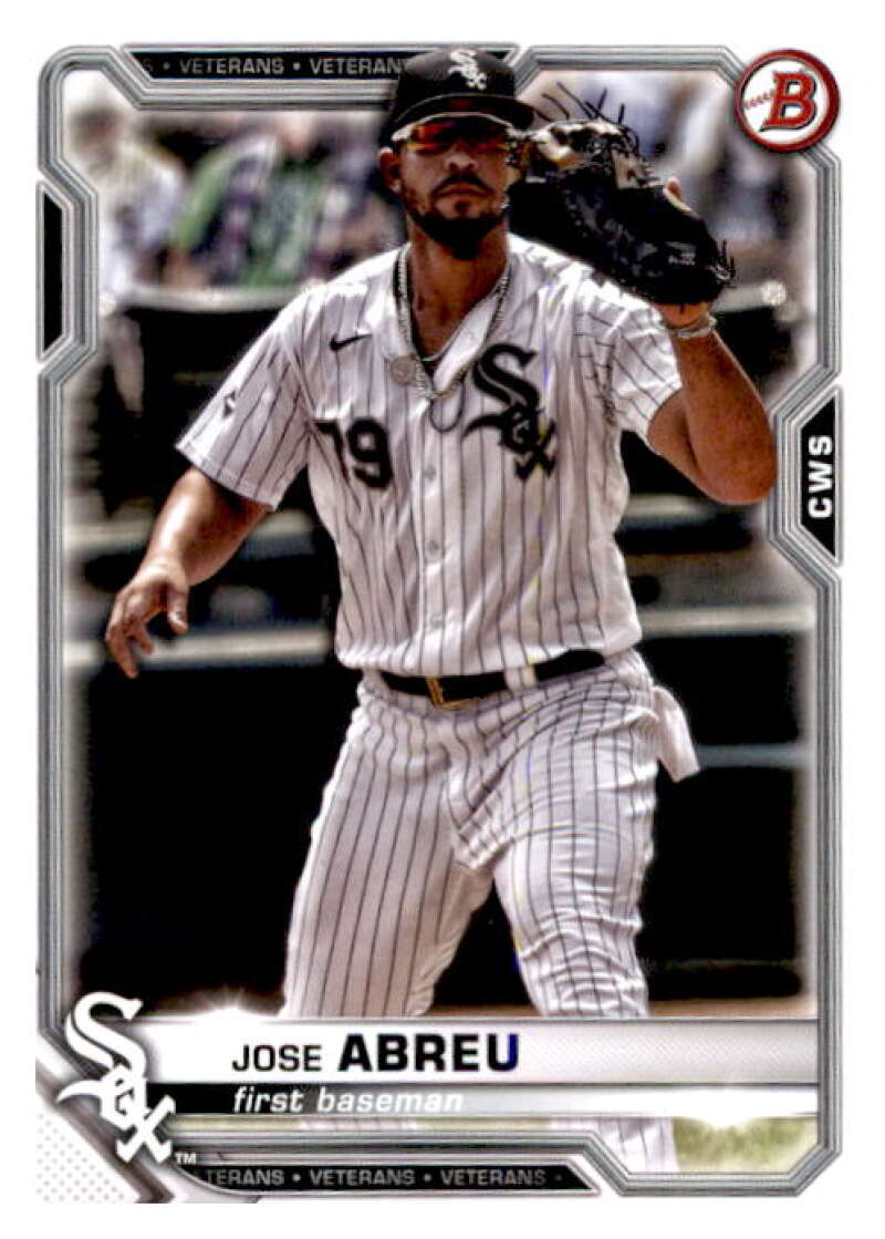 2021 Bowman #92 Jose Abreu Chicago White Sox V91899 Image 1