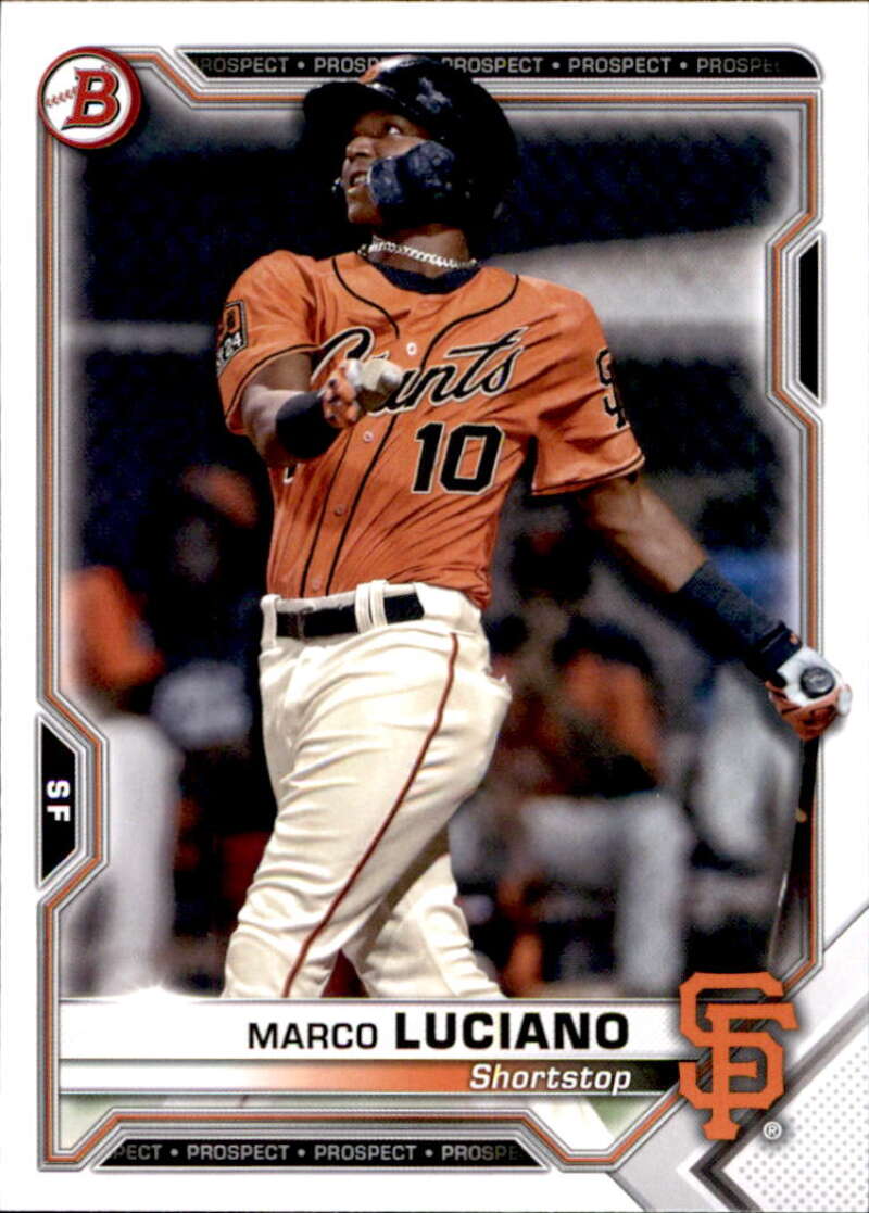 2021 Bowman Prospects #BP-8 Marco Luciano San Francisco Giants V91627 Image 1