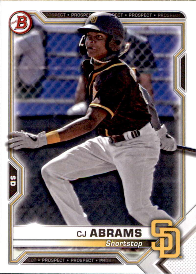 2021 Bowman Prospects #BP-14 CJ Abrams San Diego Padres V91628 Image 1