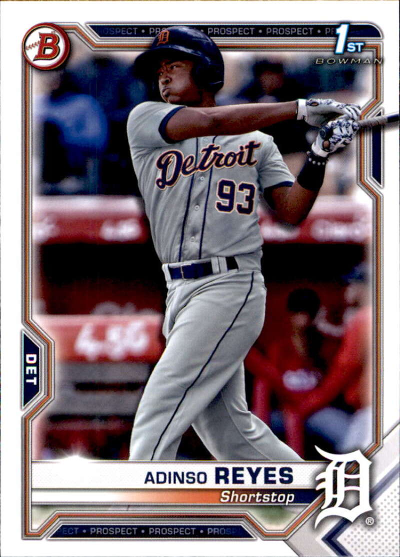 2021 Bowman Prospects #BP-21 Adinso Reyes 1st Bowman Card Tigers V91630 Image 1