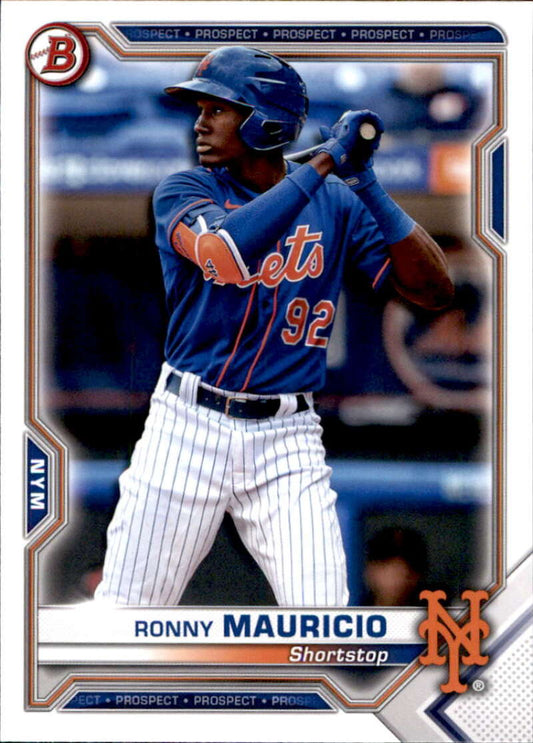 2021 Bowman Prospects #BP-23 Ronny Mauricio  New York Mets  V91632 Image 1