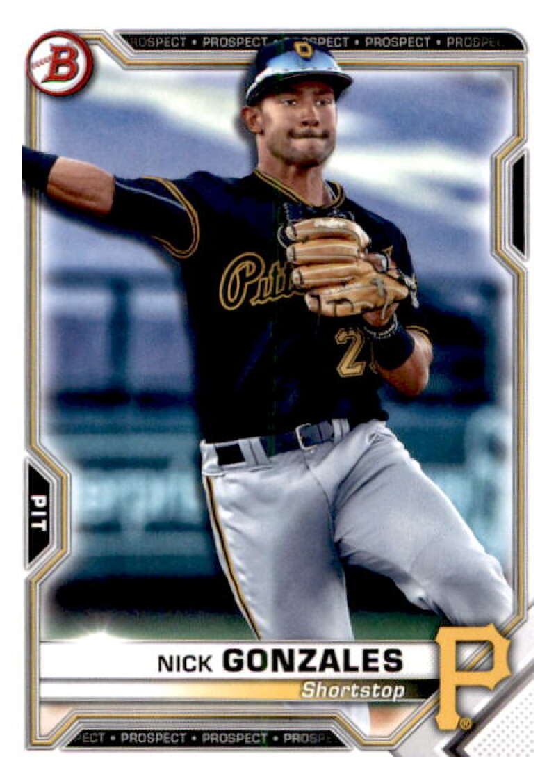 2021 Bowman Prospects #BP-34 Nick Gonzales Pittsburgh Pirates V91636 Image 1