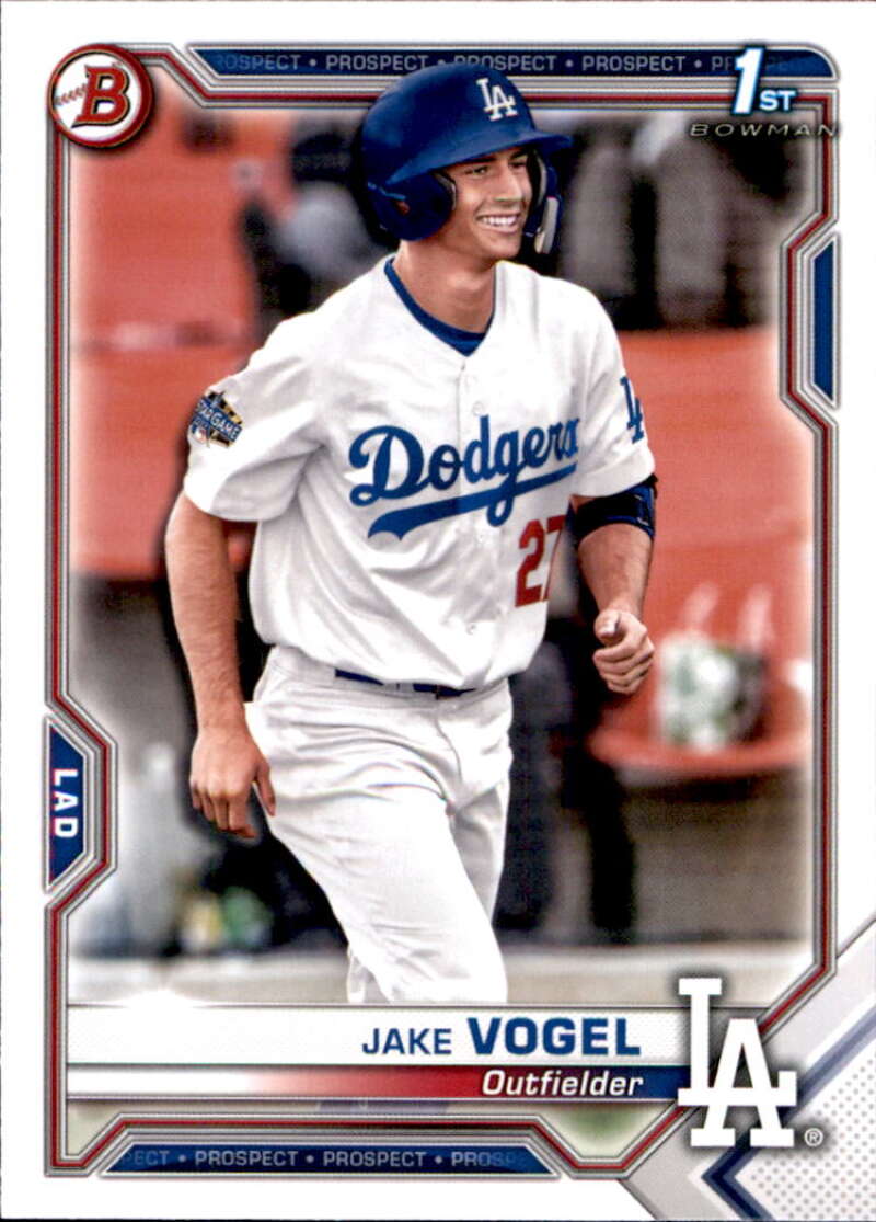 2021 Bowman Prospects #BP-59 Jake Vogel 1st Bowman Card Dodgers V91643 Image 1