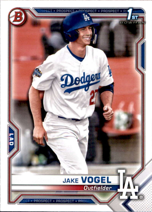 2021 Bowman Prospects #BP-59 Jake Vogel 1st Bowman Card Dodgers  V91643 Image 1