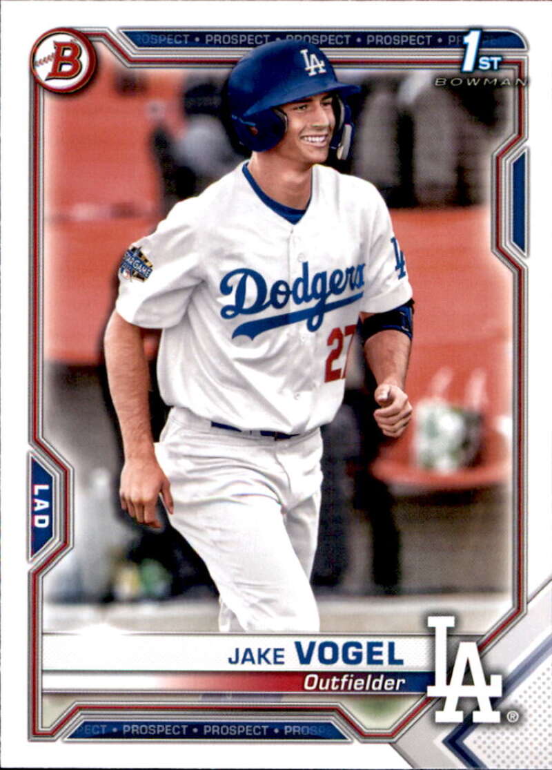 2021 Bowman Prospects #BP-59 Jake Vogel 1st Bowman Card Dodgers  V91643 Image 1