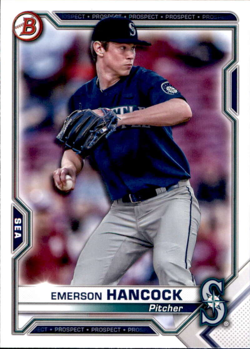 2021 Bowman Prospects #BP-78 Emerson Hancock Seattle Mariners V91653 Image 1
