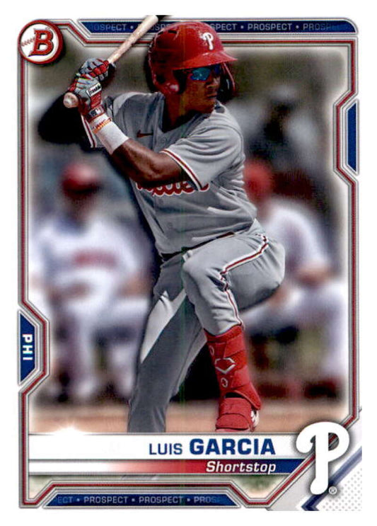 2021 Bowman Prospects #BP-79 Luis Garcia  Philadelphia Phillies  V91654 Image 1
