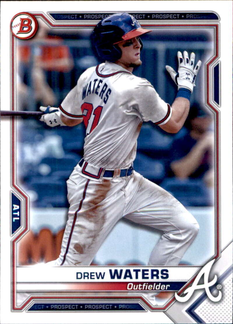 2021 Bowman Prospects #BP-81 Drew Waters Atlanta Braves V91655 Image 1