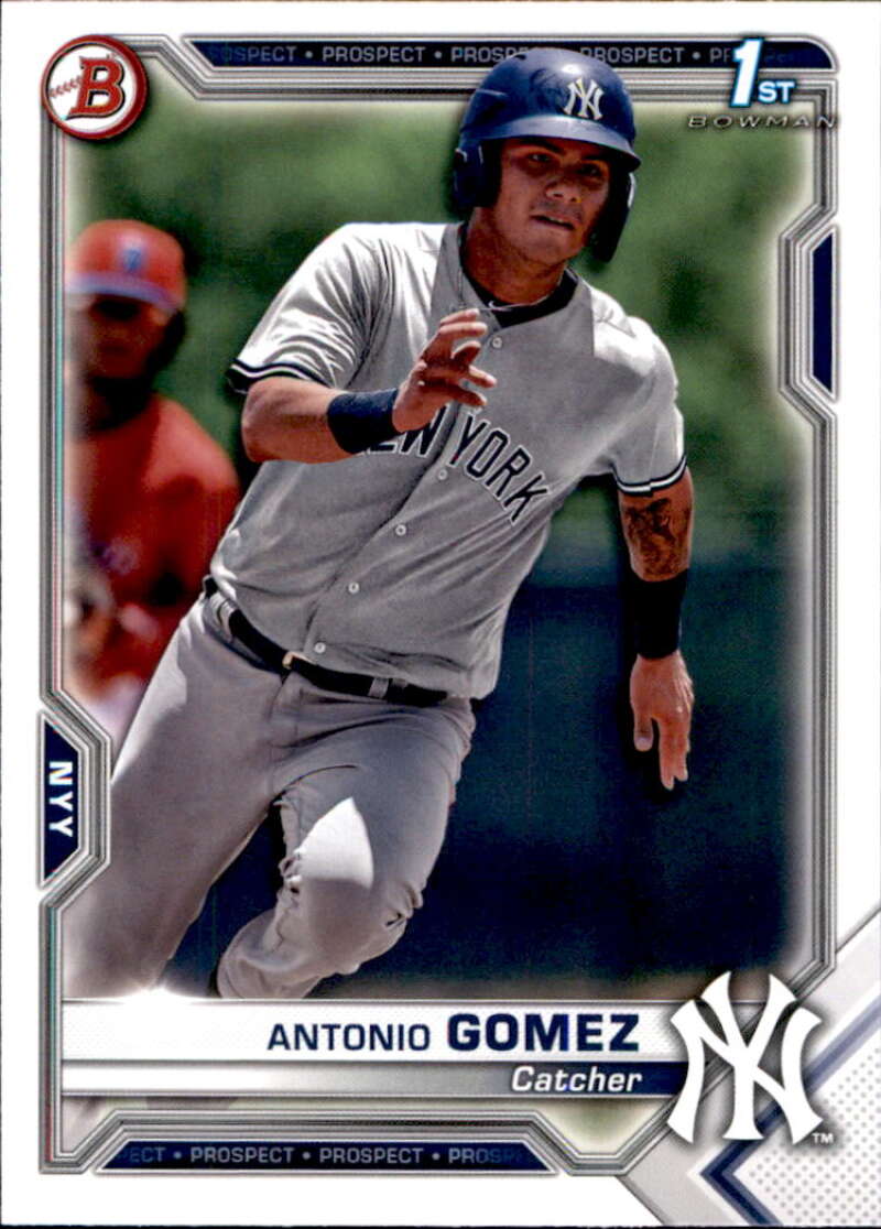 2021 Bowman Prospects #BP-82 Antonio Gomez 1st Bowman Card Yankees V91656 Image 1