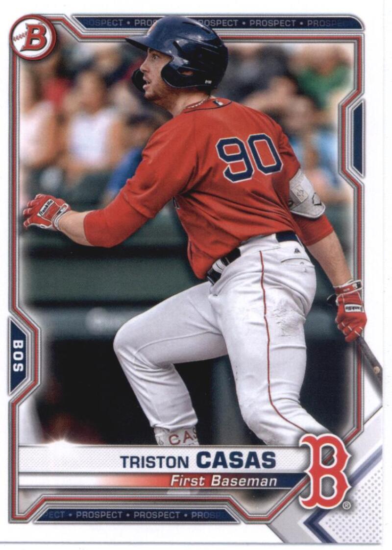 2021 Bowman Prospects #BP-84 Triston Casas Boston Red Sox V91658 Image 1
