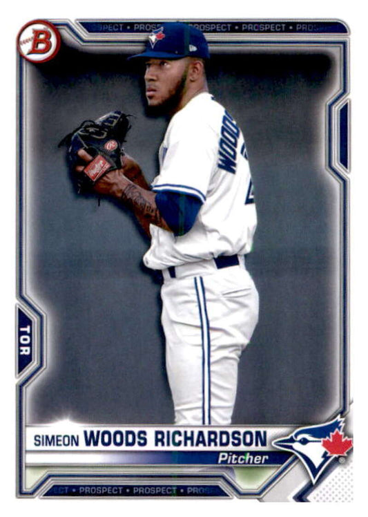 2021 Bowman Prospects #BP-95 Simeon Woods Richardson Blue Jays  V91661 Image 1