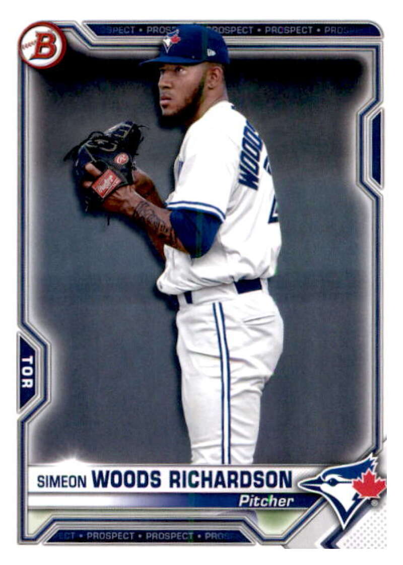 2021 Bowman Prospects #BP-95 Simeon Woods Richardson Blue Jays V91661 Image 1