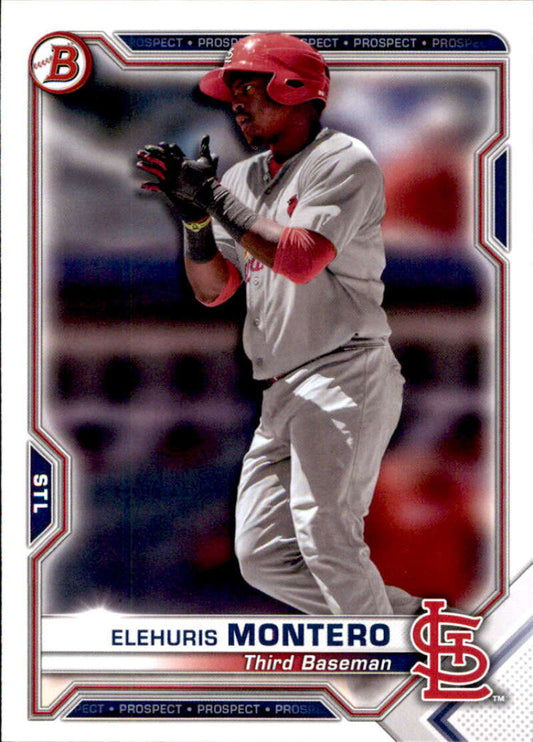 2021 Bowman Prospects #BP-116 Elehuris Montero  St. Louis Cardinals  V91670 Image 1