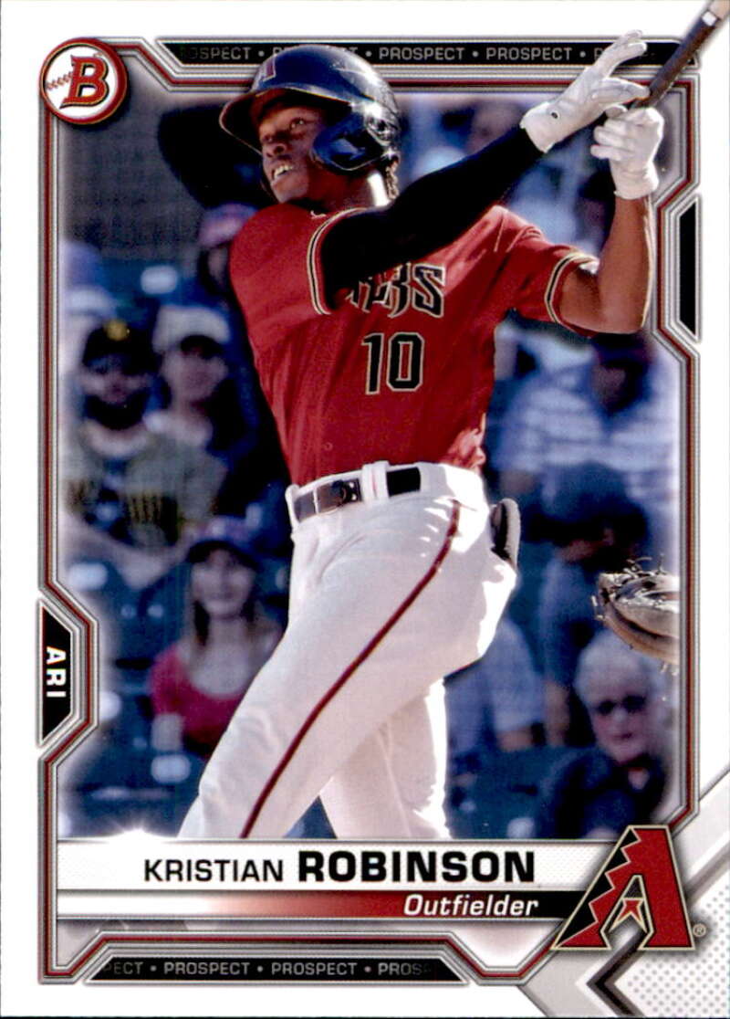2021 Bowman Prospects #BP-136 Kristian Robinson Arizona Diamondbacks V91678 Image 1