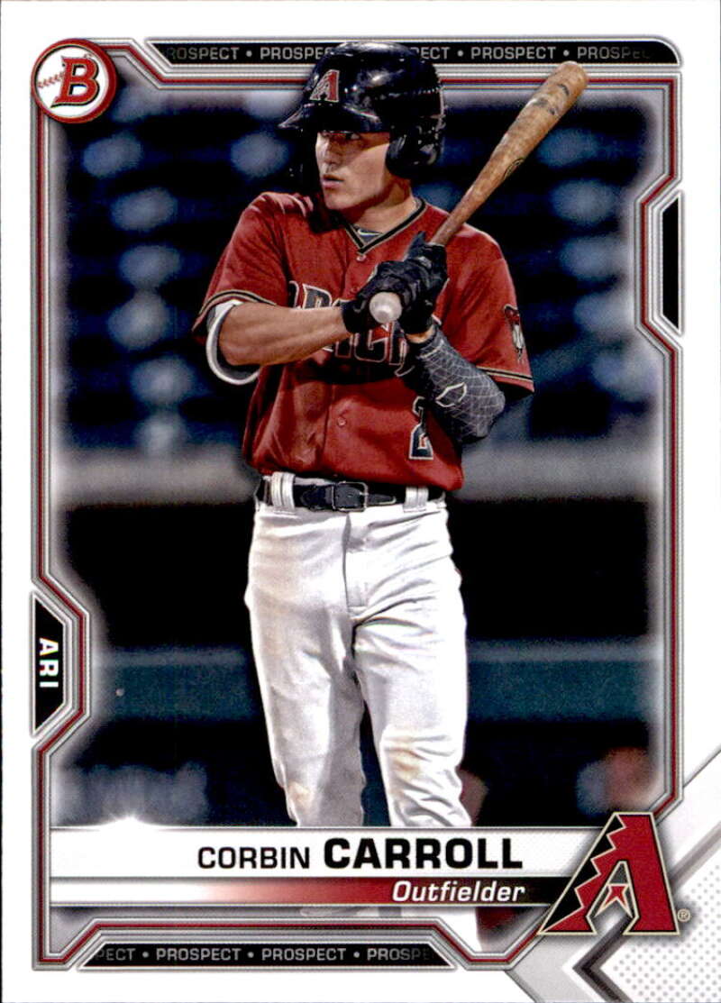 2021 Bowman Prospects #BP-142 Corbin Carroll Arizona Diamondbacks V91681 Image 1