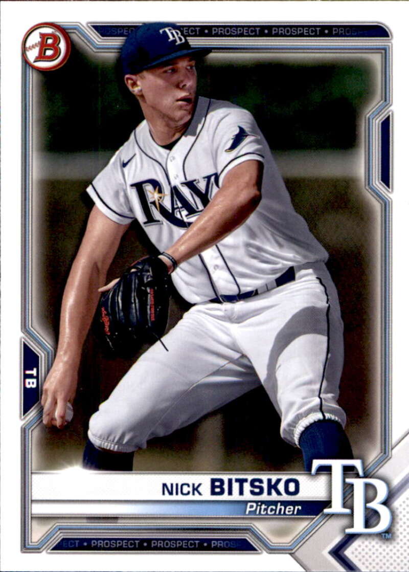 2021 Bowman Prospects #BP-143 Nick Bitsko Tampa Bay Rays V91682 Image 1