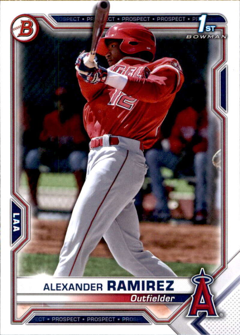 2021 Bowman Prospects #BP-145 Alexander Ramirez 1st Bowman Card V91683 Image 1