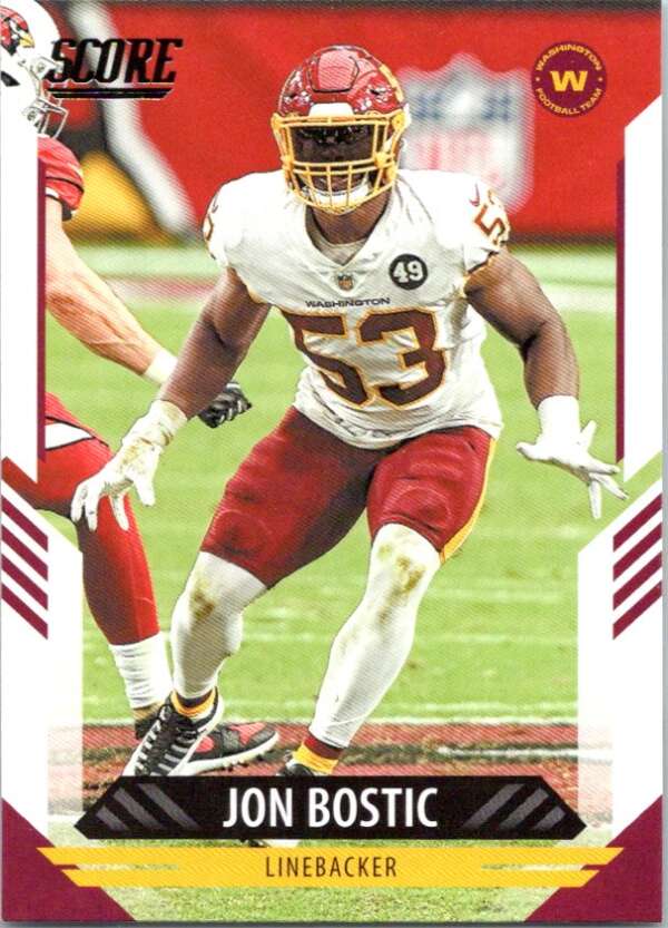 2021 Score #86 Jon Bostic Washington Football Team V88398 Image 1