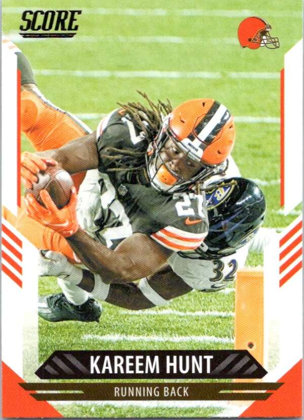 2021 Score #109 Kareem Hunt Cleveland Browns V88402 Image 1