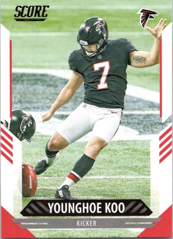 2021 Score #196 Younghoe Koo Atlanta Falcons V88416 Image 1