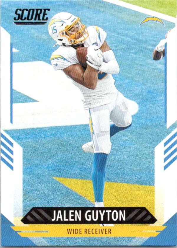 2021 Score #240 Jalen Guyton Los Angeles Chargers V88421 Image 1