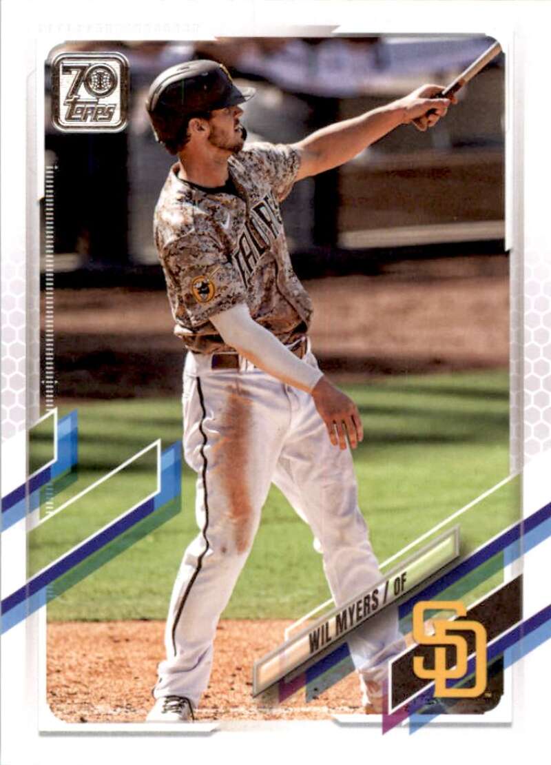 2021 Topps Baseball #332 Wil Myers San Diego Padres Image 1