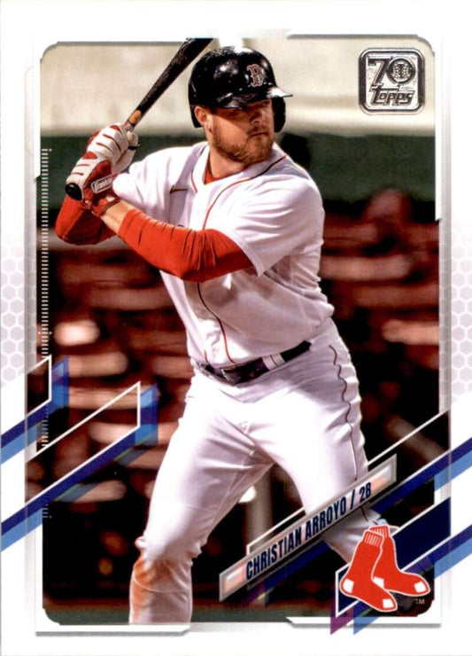 2021 Topps Baseball  #338 Christian Arroyo  Boston Red Sox  Image 1