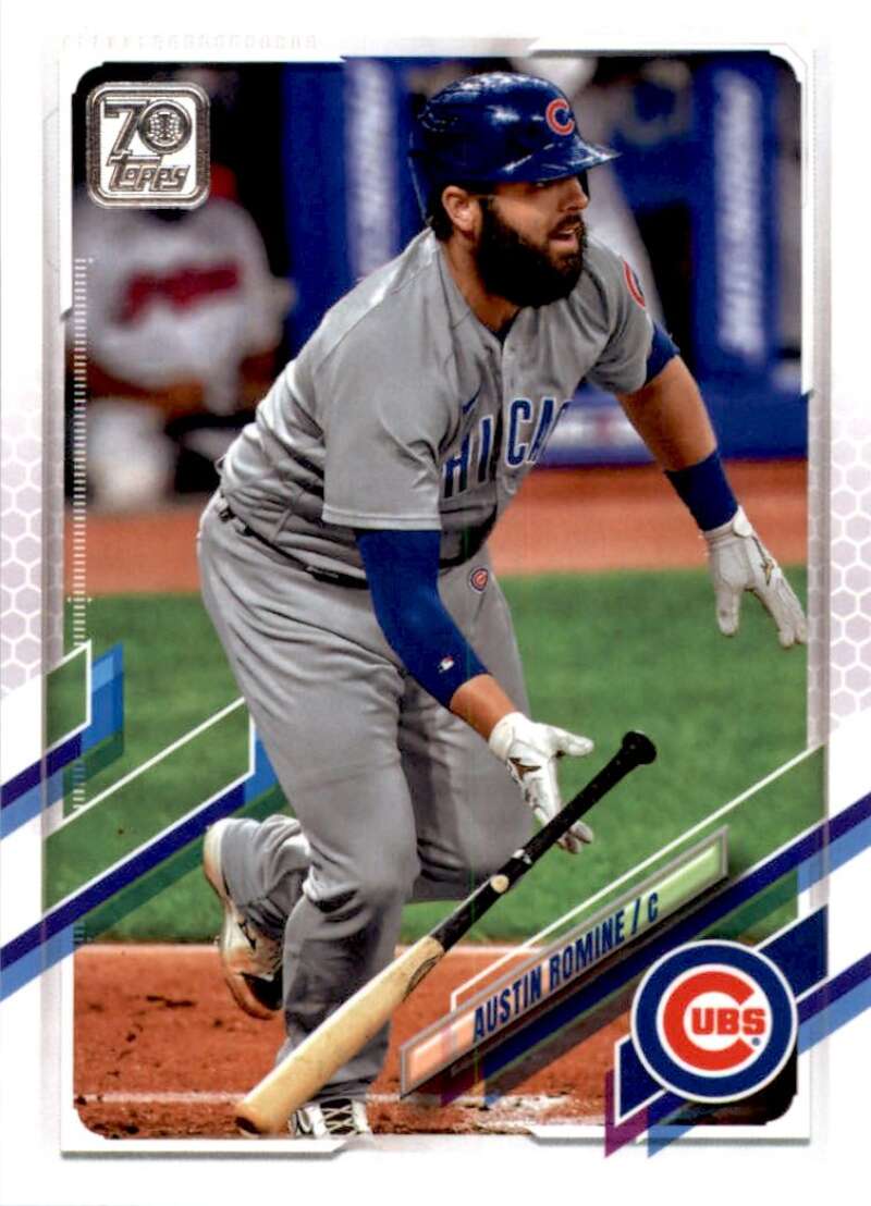 2021 Topps Baseball #342 Austin Romine Chicago Cubs Image 1