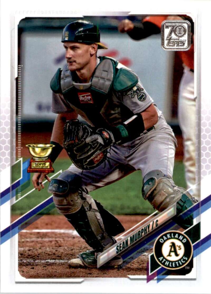2021 Topps Baseball #349 Sean Murphy Oakland Athletics Image 1