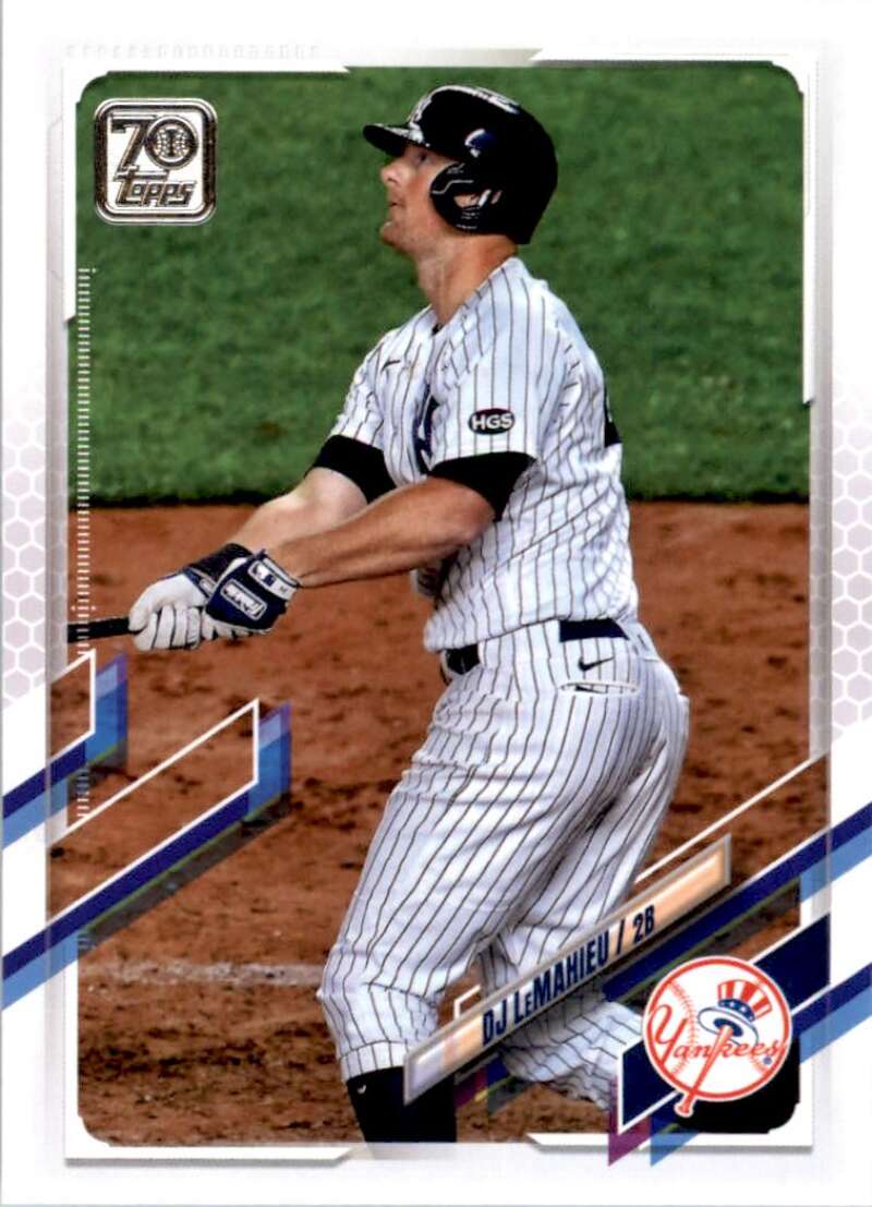 2021 Topps Baseball #350 DJ LeMahieu New York Yankees Image 1