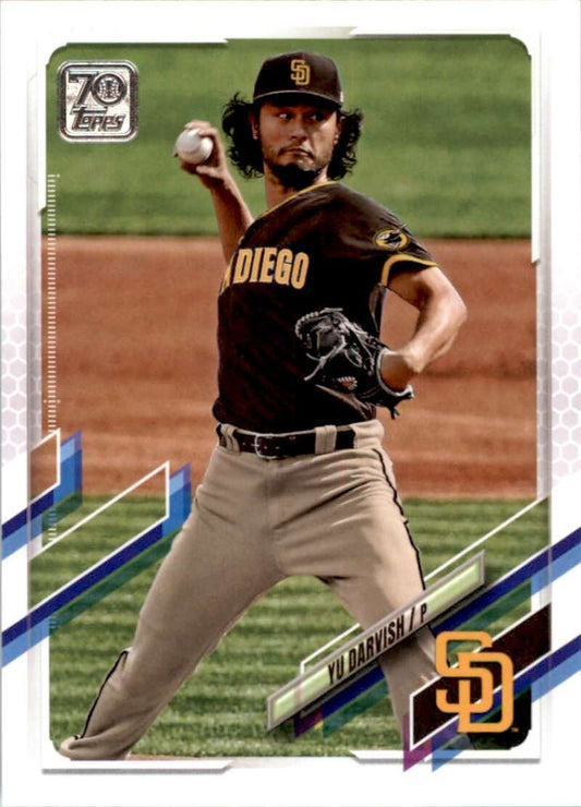 2021 Topps Baseball  #357 Yu Darvish  San Diego Padres  Image 1