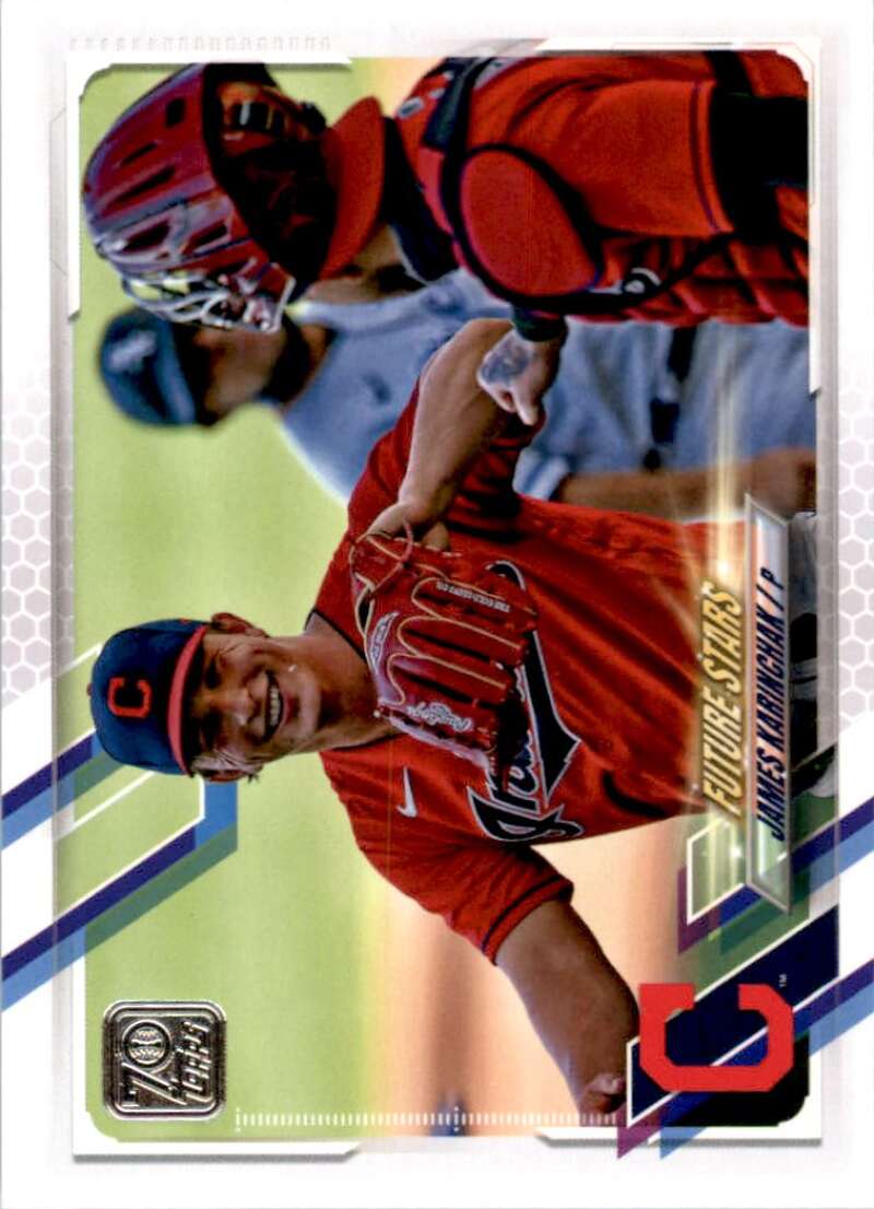 2021 Topps Baseball #361 James Karinchak Cleveland Indians Image 1