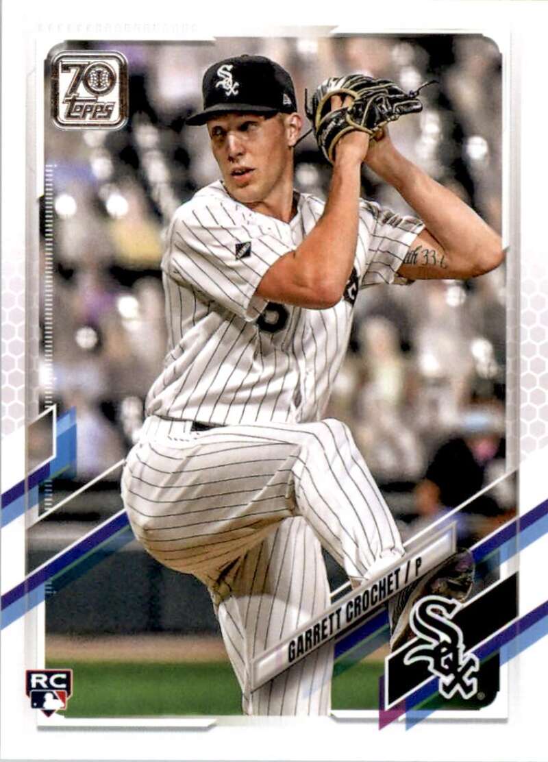 2021 Topps Baseball #362 Garrett Crochet RC Rookie Chicago White Sox Image 1